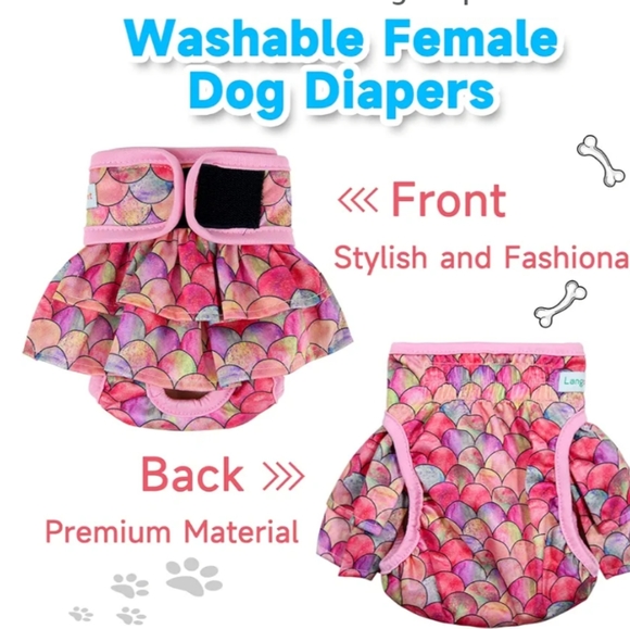 Diapers Langsprit Female Size L Pink Blue Set Of 3 - Picture 11 of 11